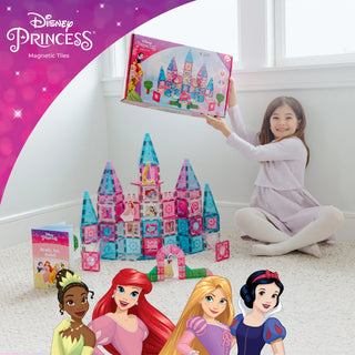 Official Disney Princess Magnetic Tile Set – 172-Piece JUMBO Castle