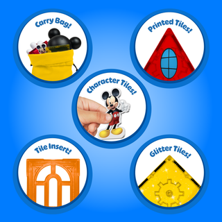 Official Disney Junior Mickey Mouse Clubhouse Magnetic Character Tiles – 22-Piece