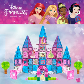 Official Disney Princess Magnetic Tile Set – 172-Piece JUMBO Castle