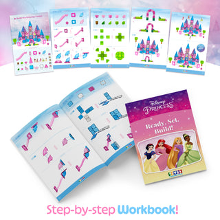 Official Disney Princess Magnetic Tile Set – 172-Piece JUMBO Castle