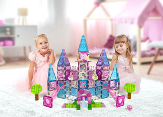 Official Disney Princess Magnetic Tile Set – 172-Piece JUMBO Castle